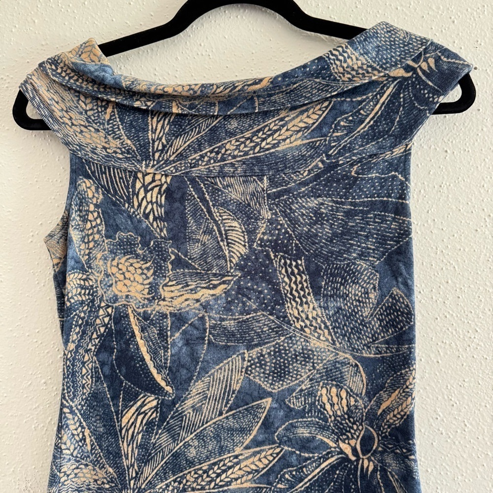 Lauren Ralph Lauren Blue Floral Midi Dress XS - Picture 6 of 7